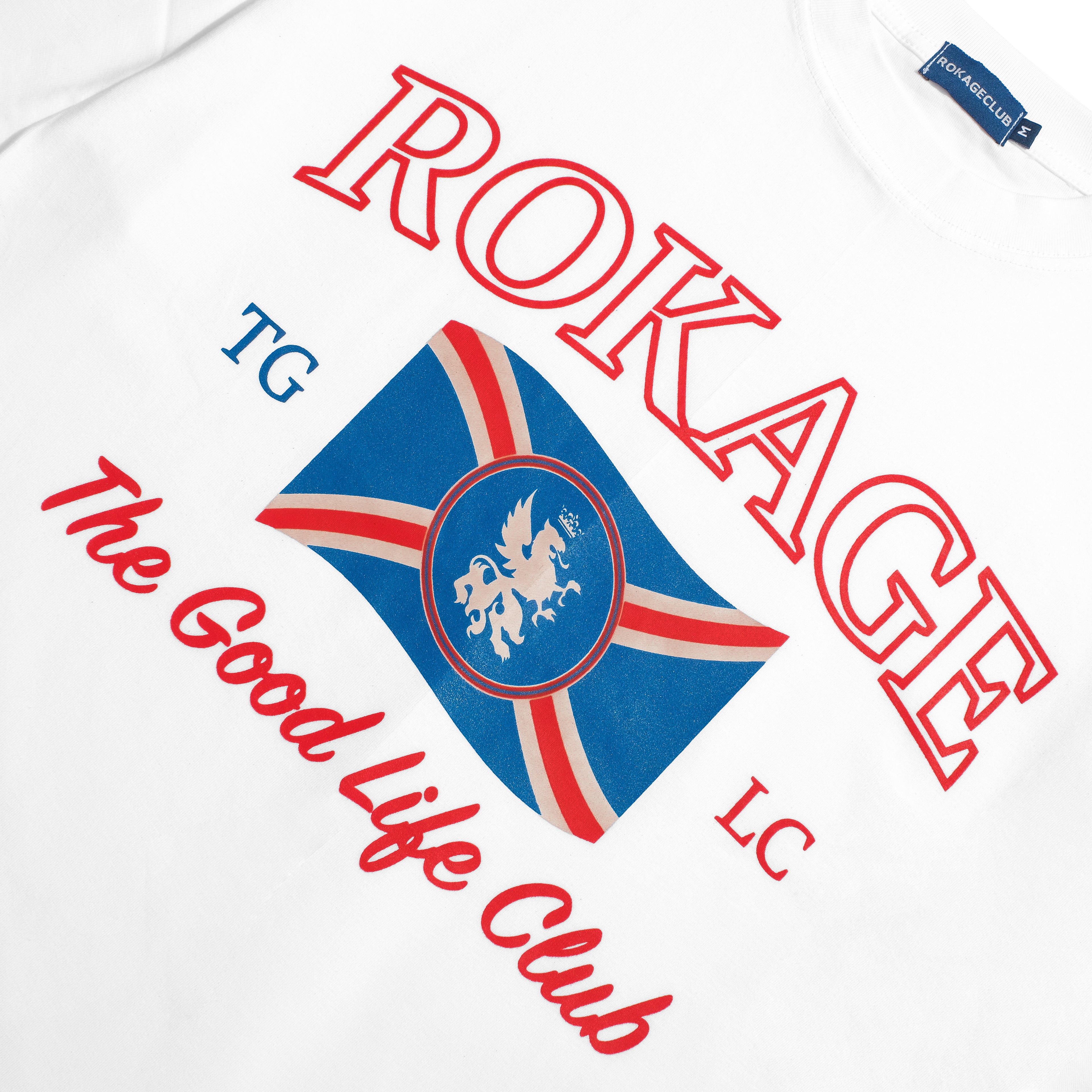Rokage Club - Flag TGLC T-Shirt White