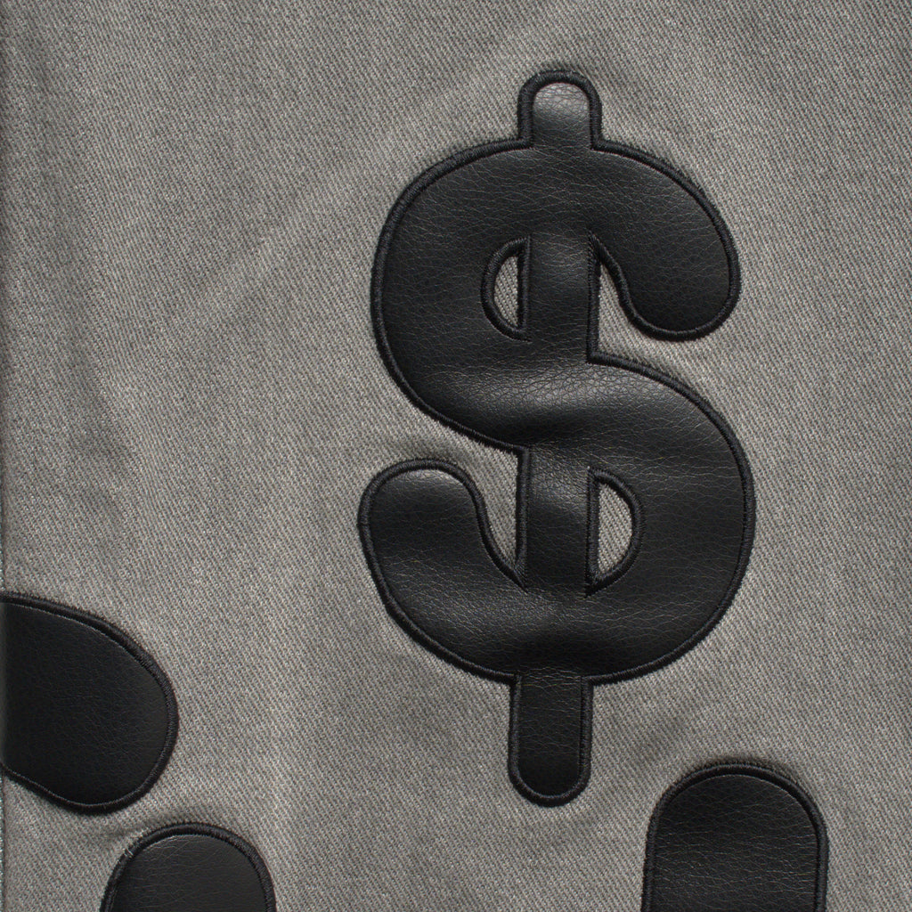 Chambre - Baggy Jeans Leather Absurd Grey