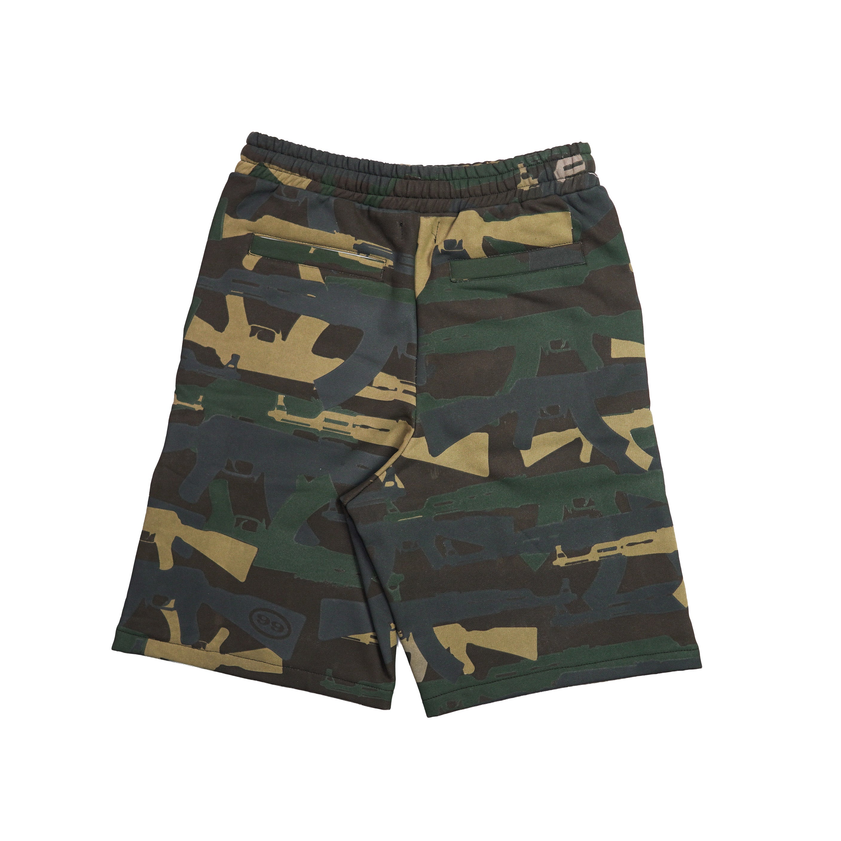 99 Clover - "CAMO V2" SHORTS (FOREST)