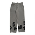 Chambre - Baggy Jeans Leather Absurd Grey