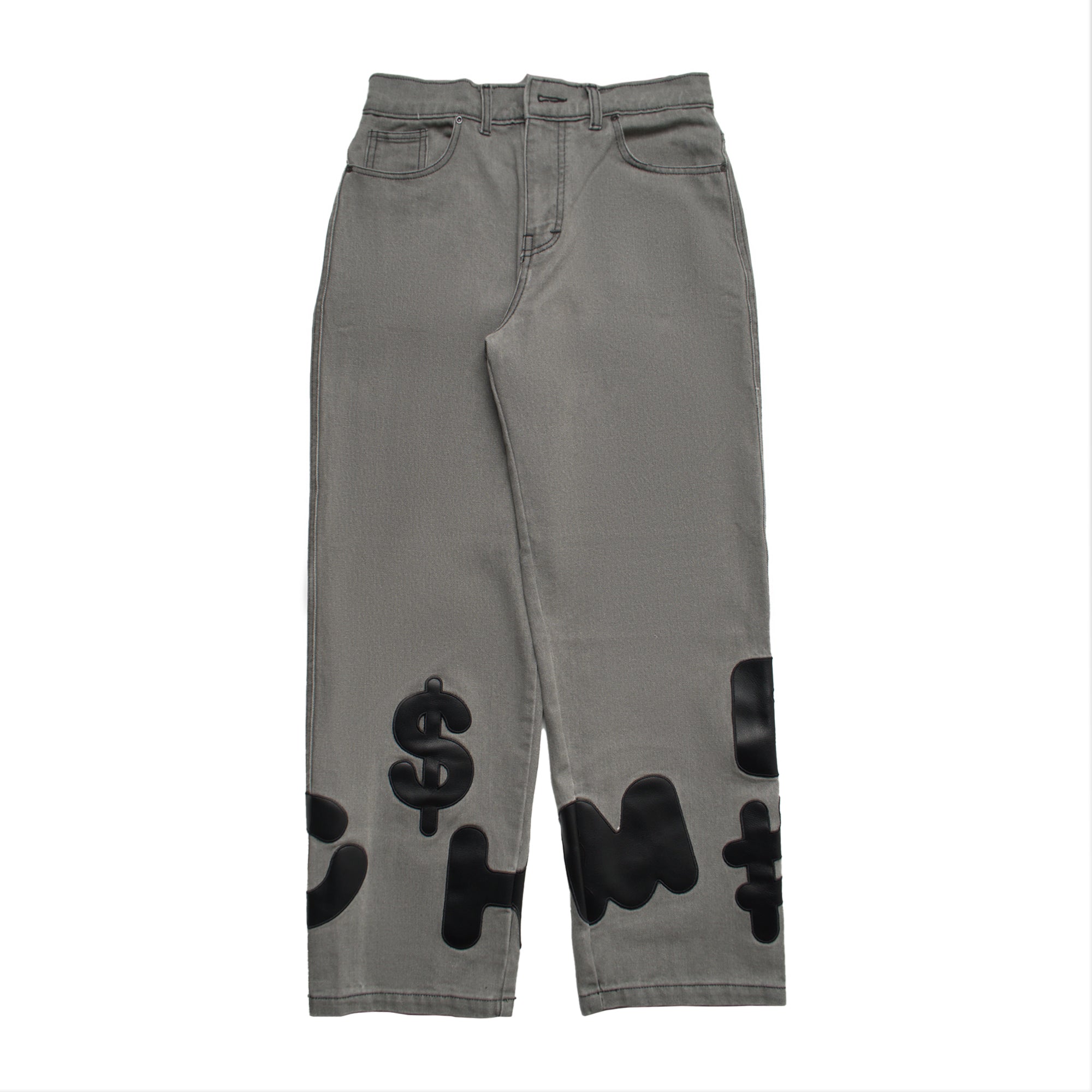Chambre - Baggy Jeans Leather Absurd Grey