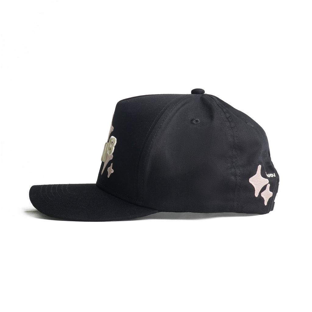 Chambre - Hat 5 Panel Black Pinky