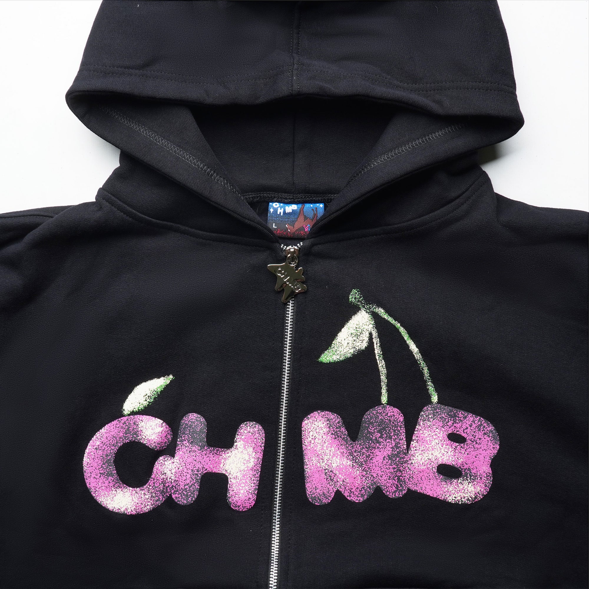 Chambre - Boxy Zipped Hoodie Banerry Black