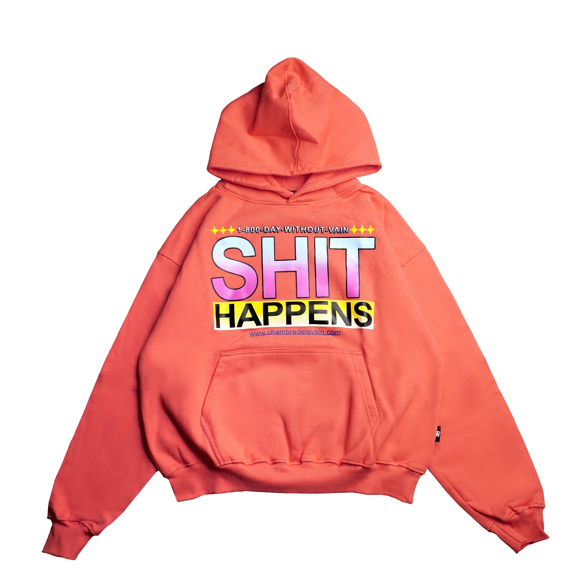 Chambre - Boxy Hoodie Shit Happens Peach