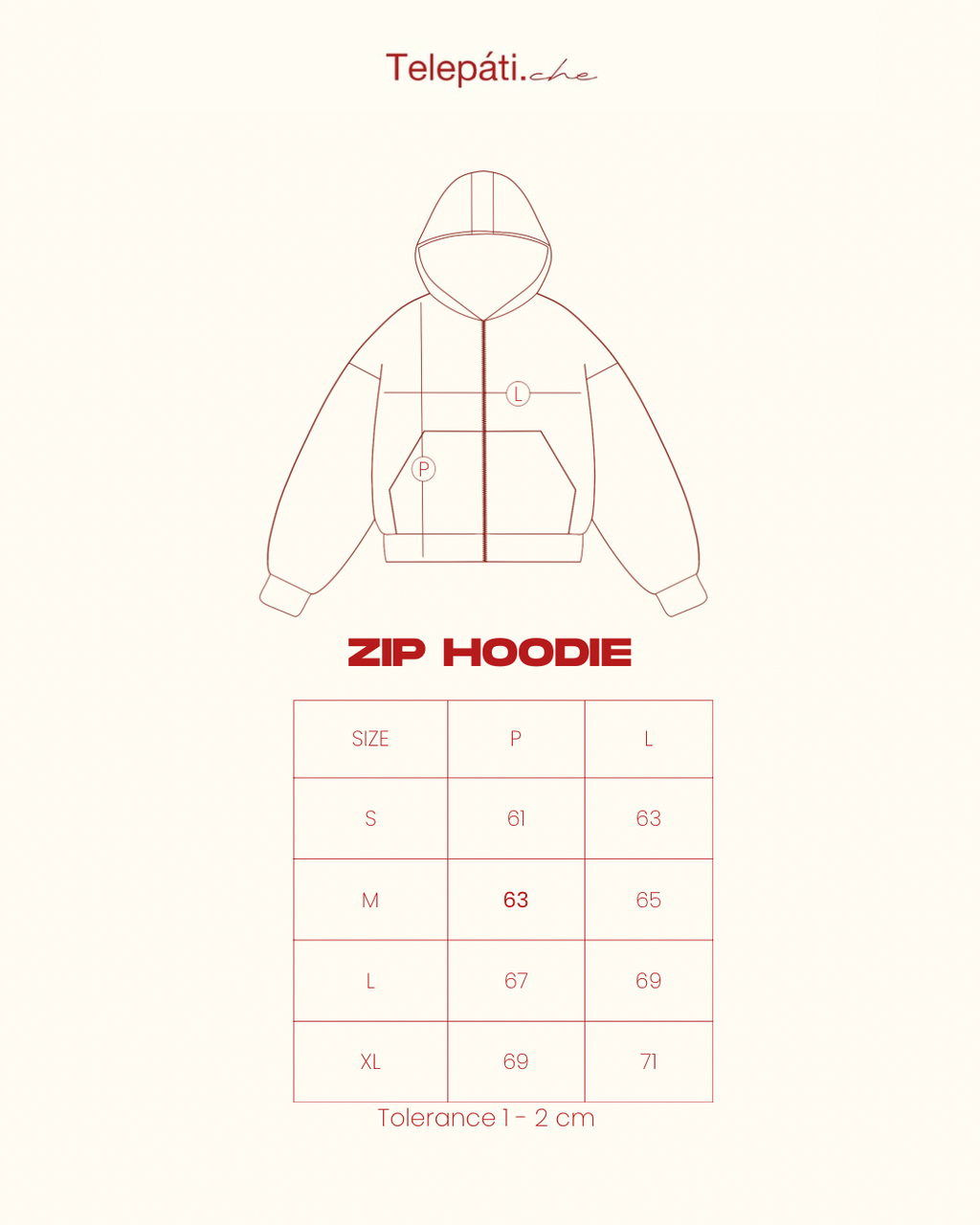 Telepati.che - Shemagh Zip Hoodie