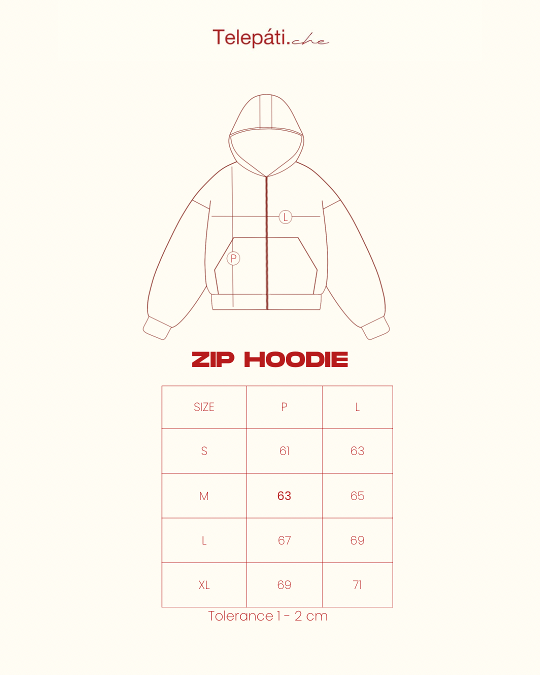 Telepati.che - Shemagh Zip Hoodie