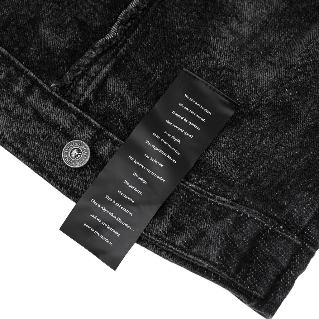 SSST x Lique - Trucker Denim Jacket Washed Black