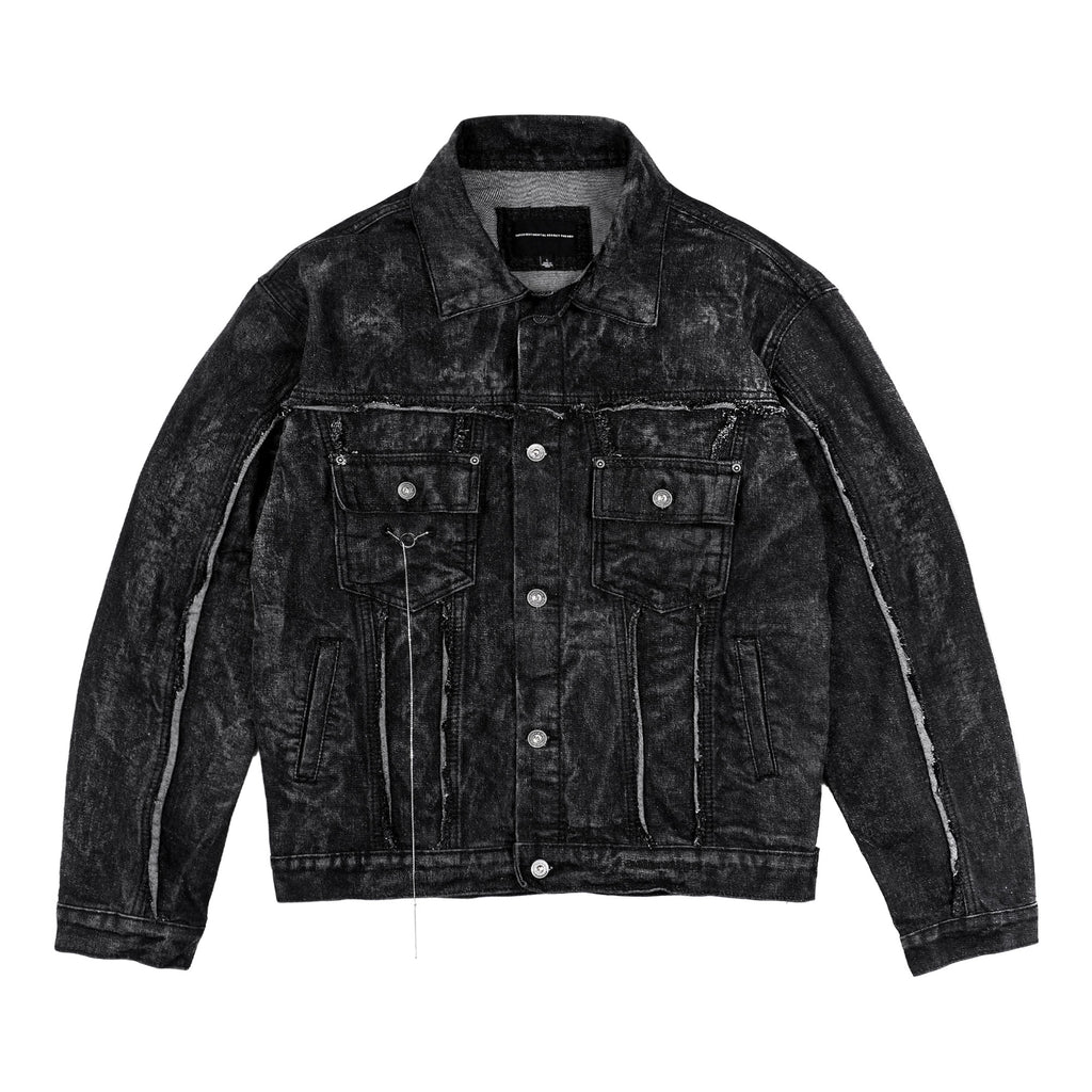 SSST x Lique - Trucker Denim Jacket Washed Black