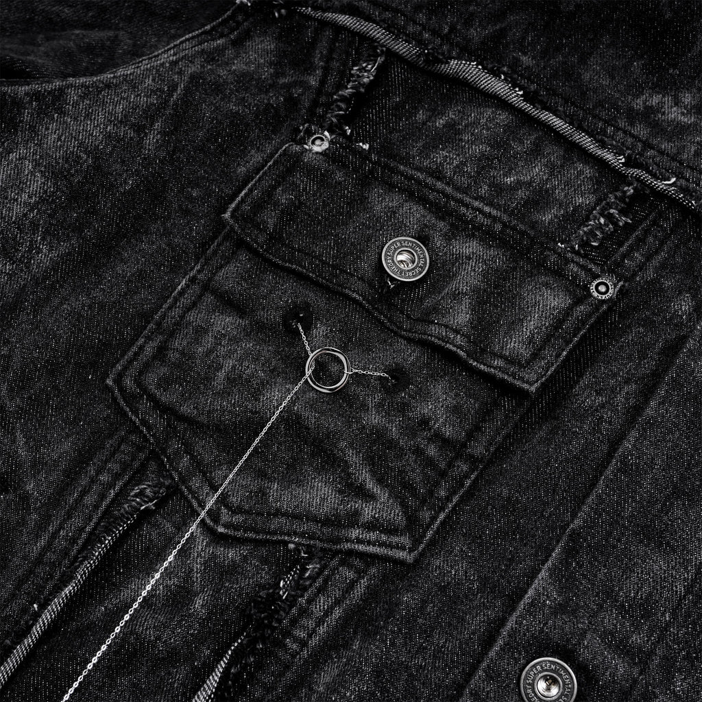 SSST x Lique - Trucker Denim Jacket Washed Black