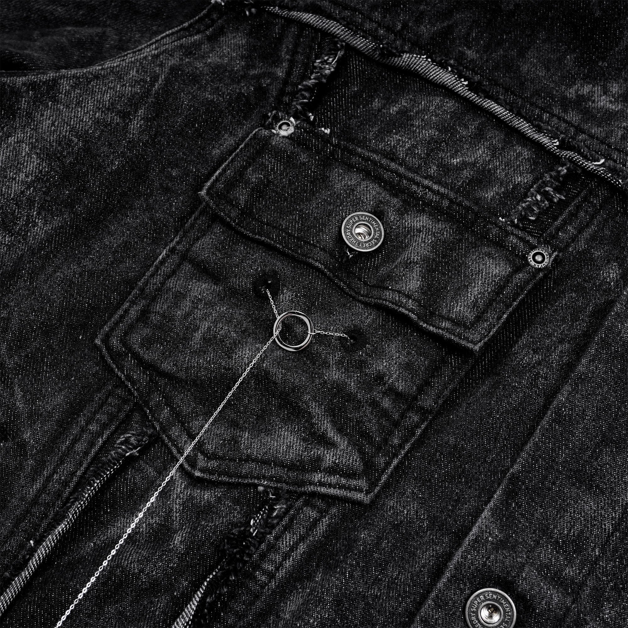 SSST x Lique - Trucker Denim Jacket Washed Black