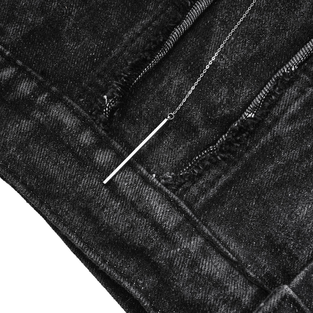 SSST x Lique - Trucker Denim Jacket Washed Black