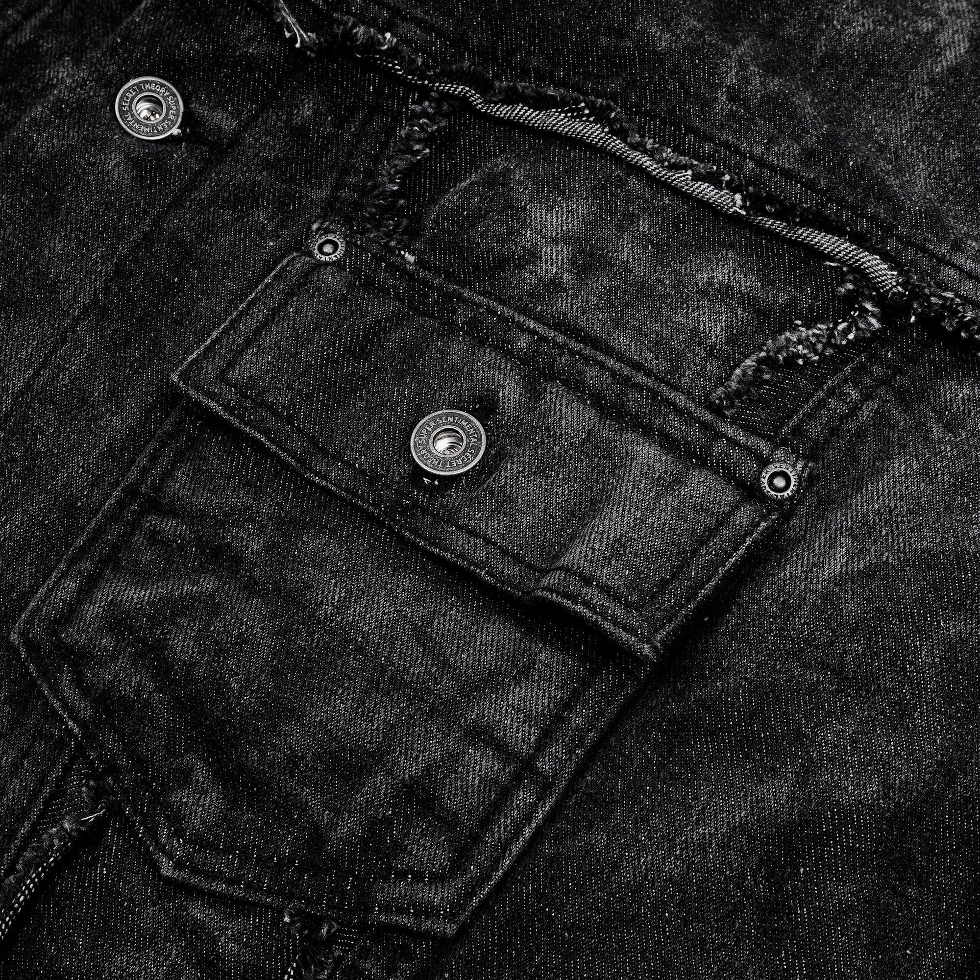 SSST x Lique - Trucker Denim Jacket Washed Black