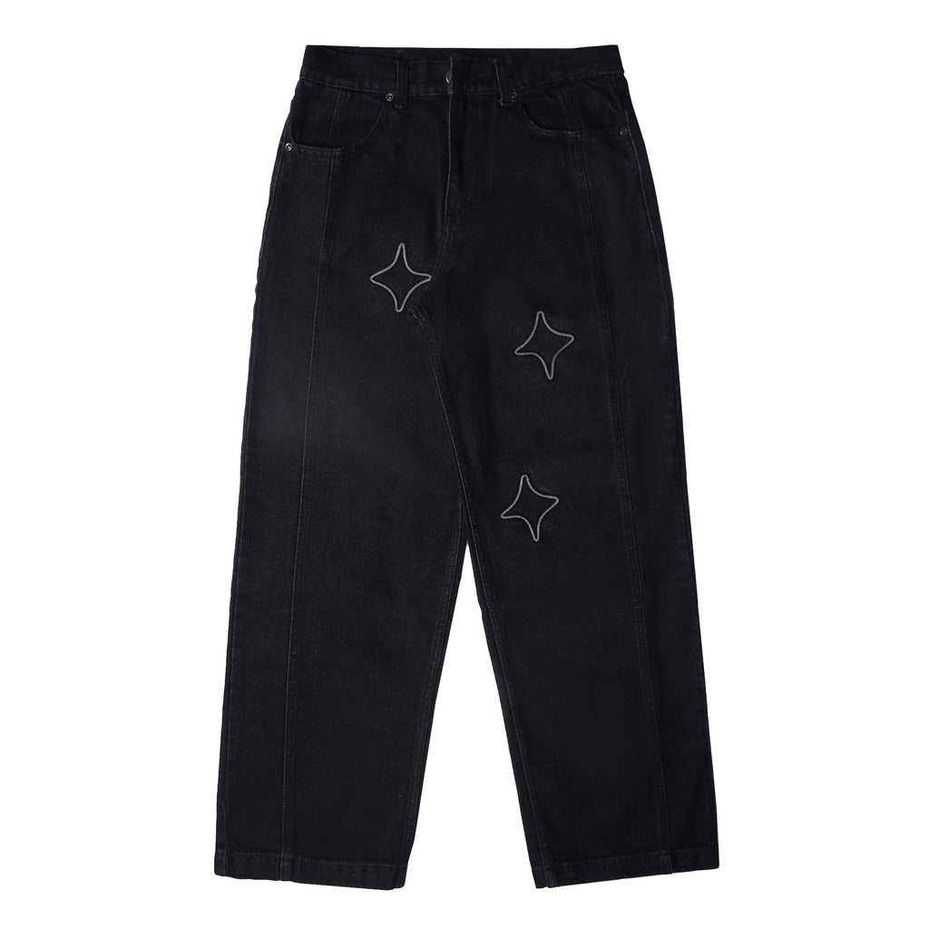 Chambre - Baggy Jeans Emboss Chiiz Black Wash