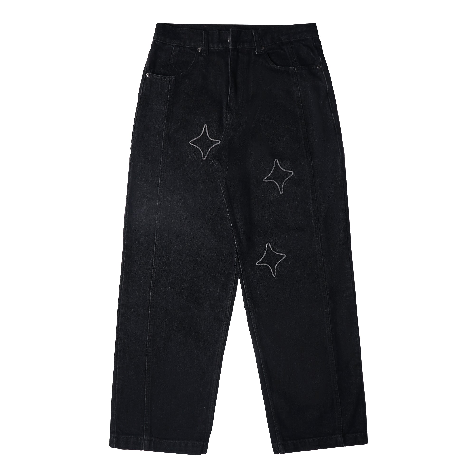 Chambre - Baggy Jeans Emboss Chiiz Black Wash