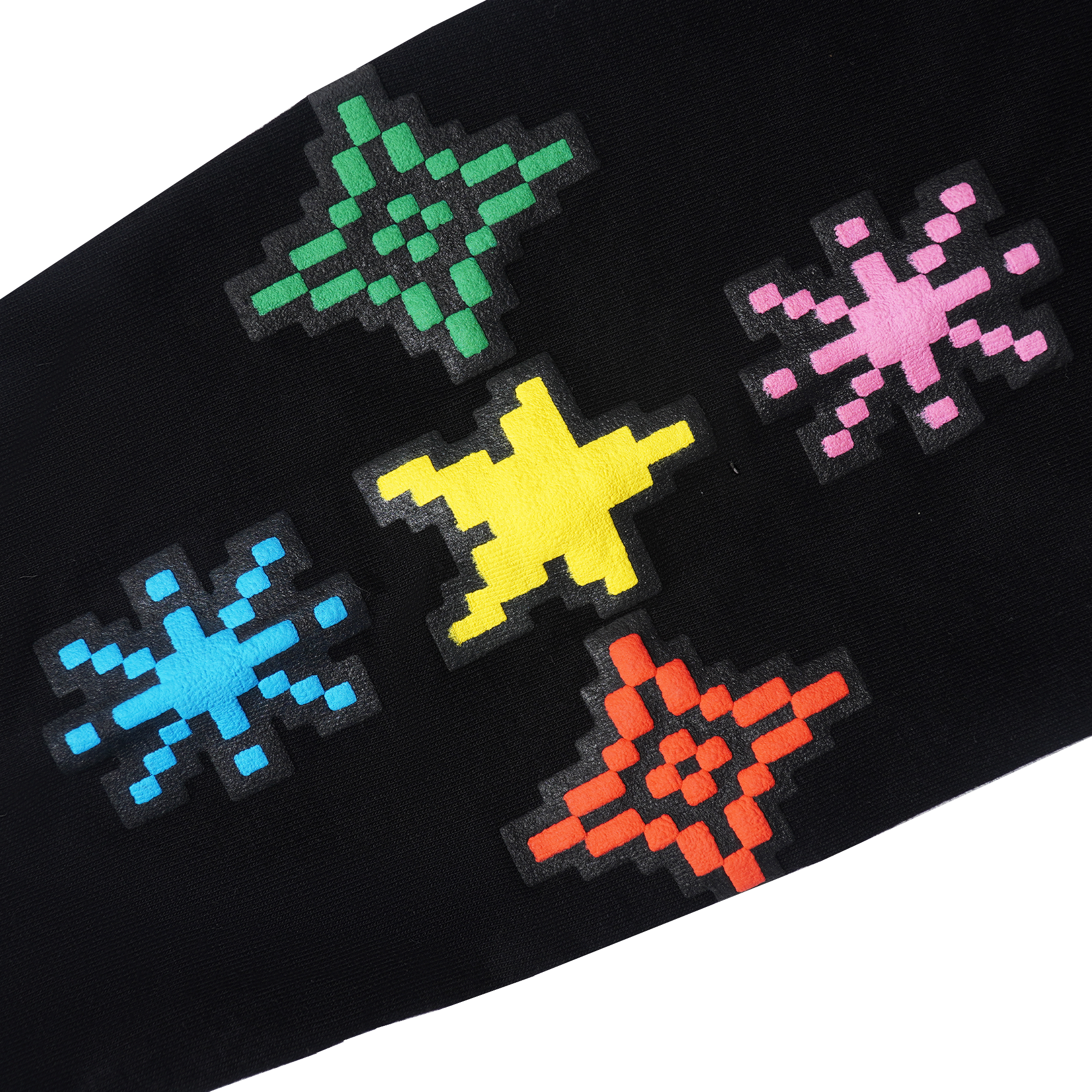 Chambre - Longsleeves Tetris Colored Black