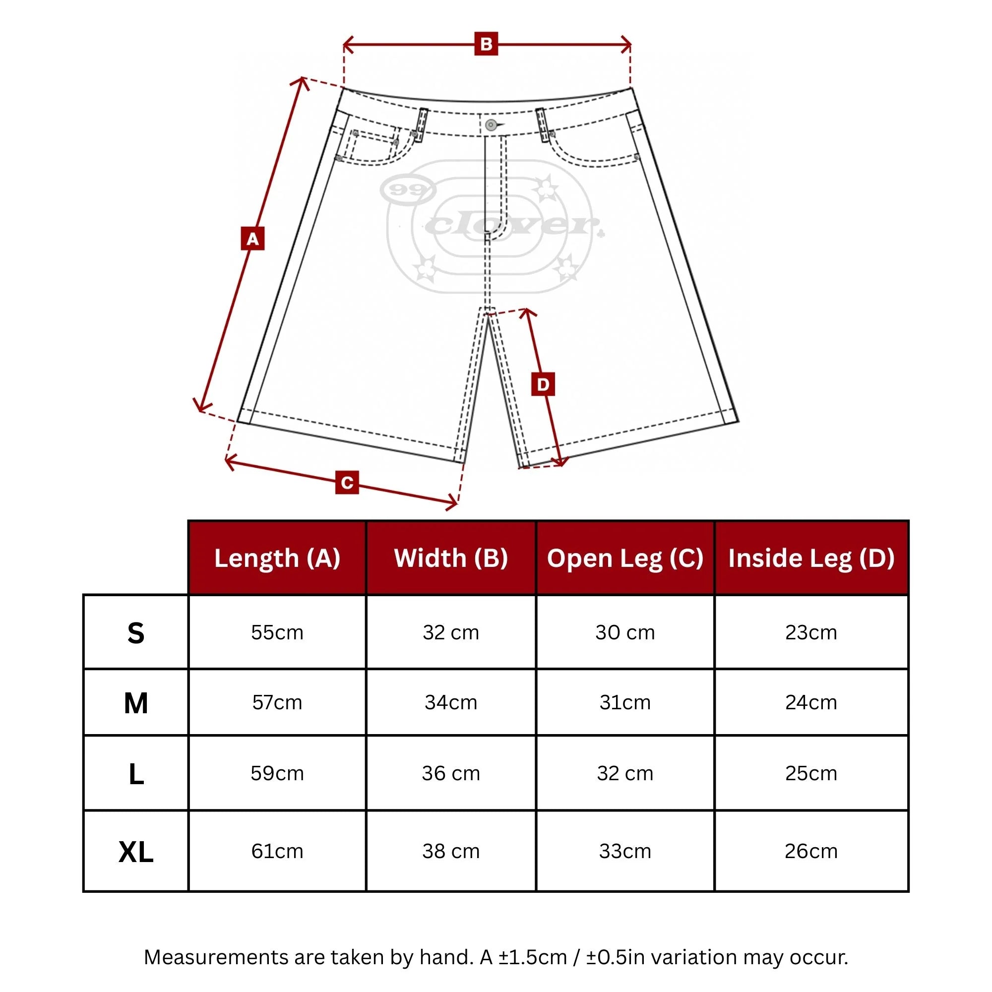 99 Clover - "CAMO V2" SHORTS (FOREST)