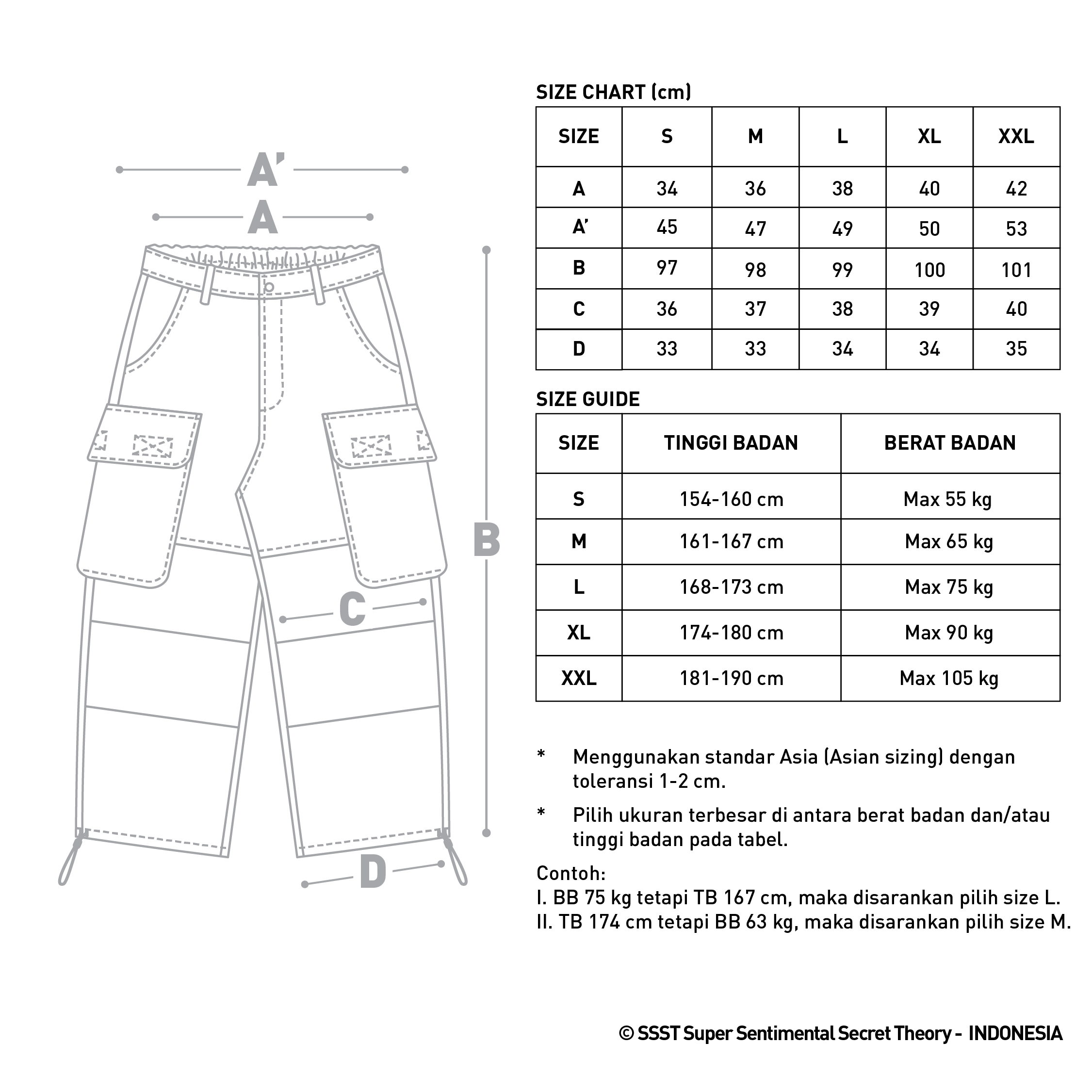 SSST x SVG - The Washed Black Astral Ranger Pants