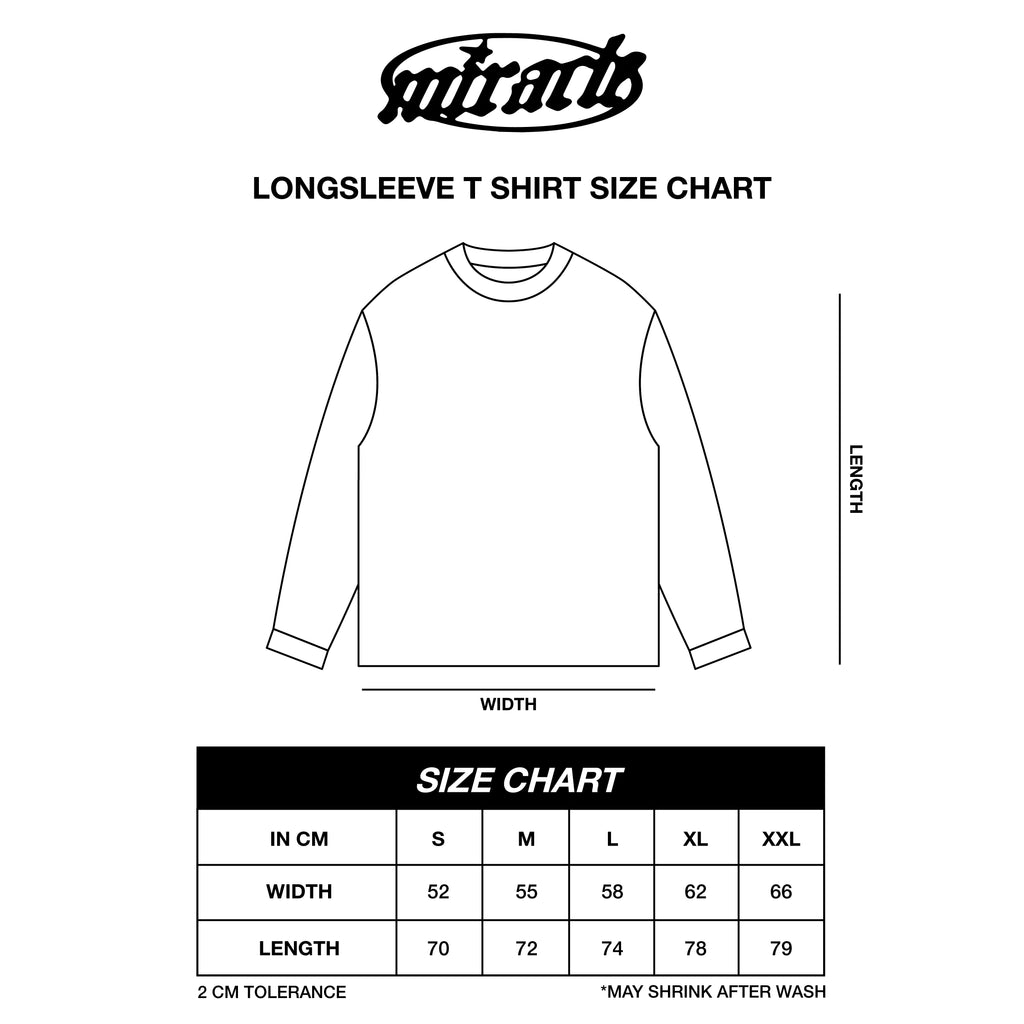 Miracle Mates - Massed Black Longsleeve Oversized T Shirt