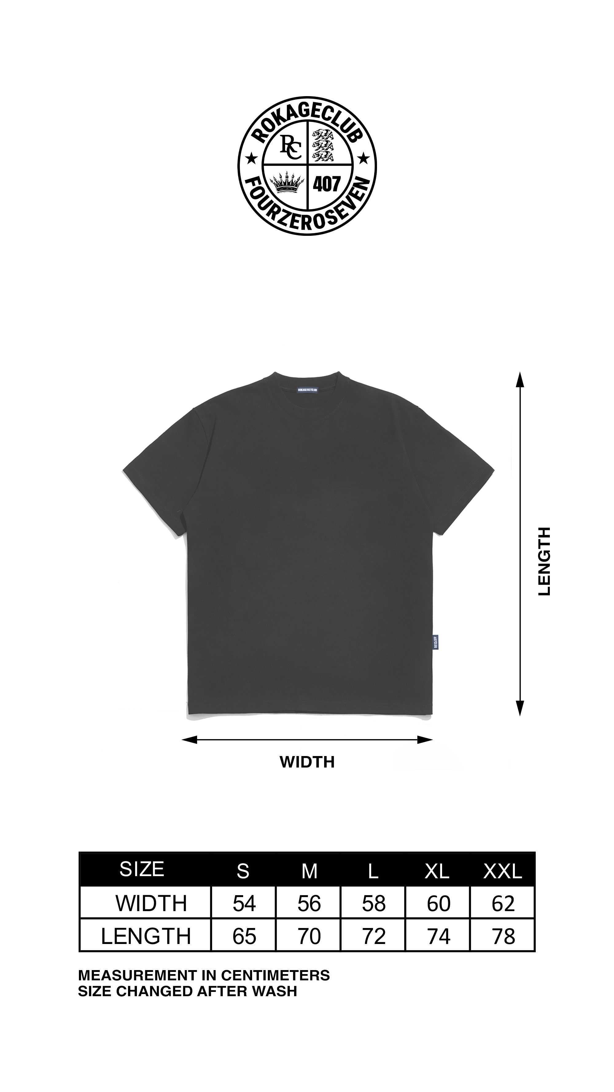 Rokage Club x 407 - RC407 TShirt Black