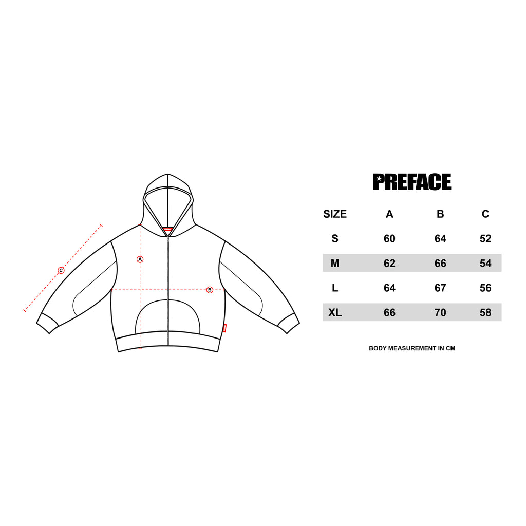Preface - Aswad Zip Hoodie