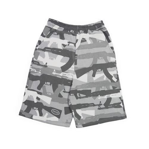 99 Clover - "CAMO V2" SHORTS (SNOW)