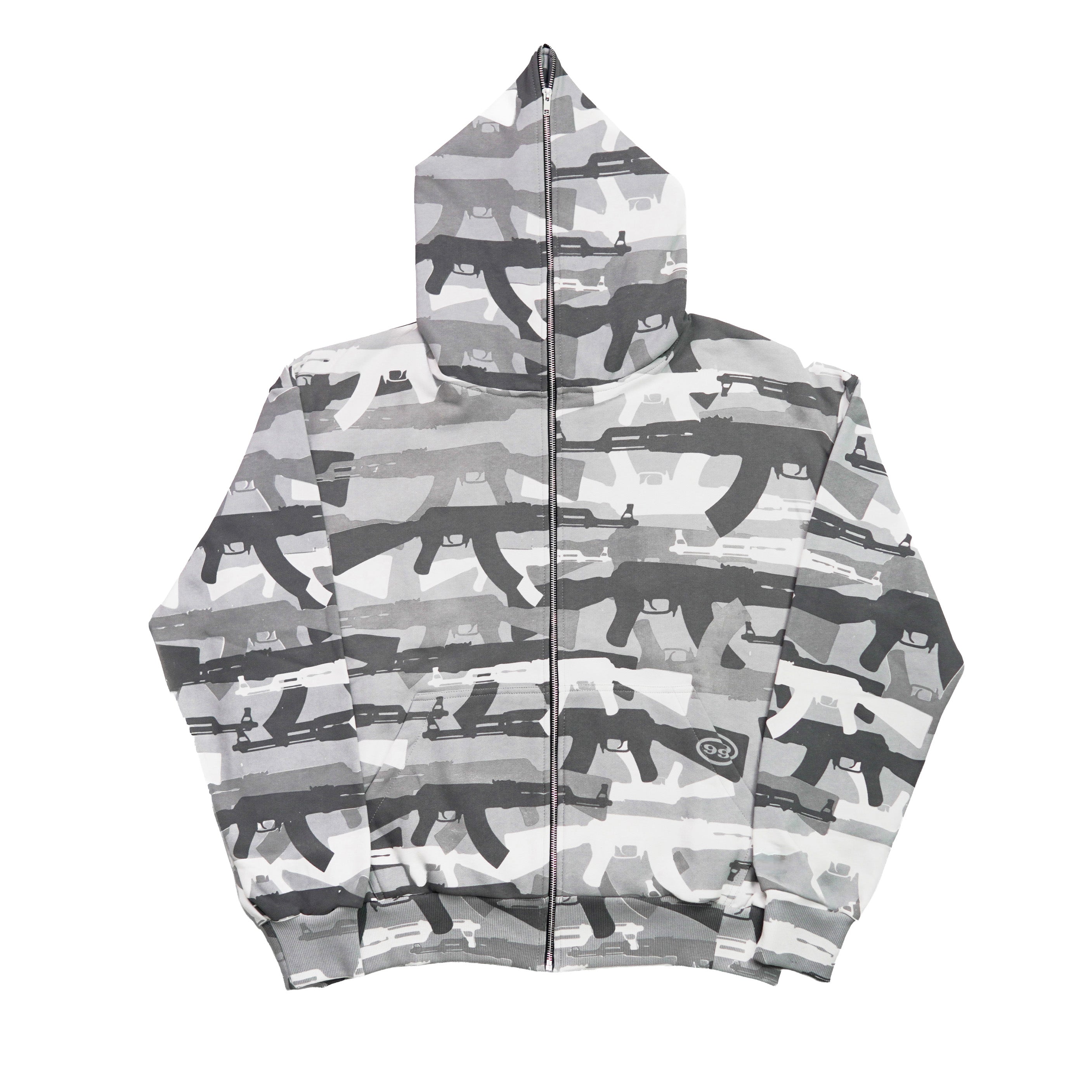 99 Clover - "CAMO V2" FULL ZIP UP ( SNOW)