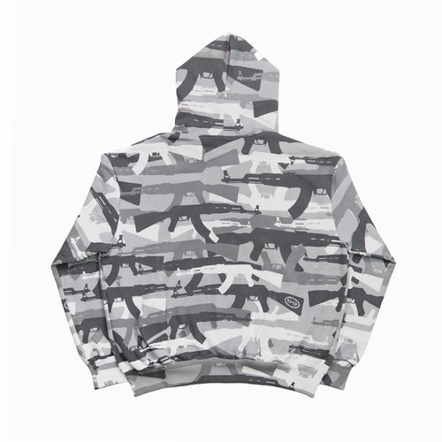 99 Clover - "CAMO V2" FULL ZIP UP (SNOW)