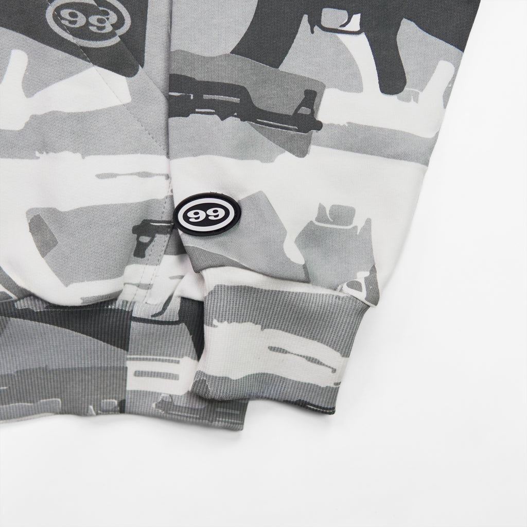 99 Clover - "CAMO V2" FULL ZIP UP ( SNOW)