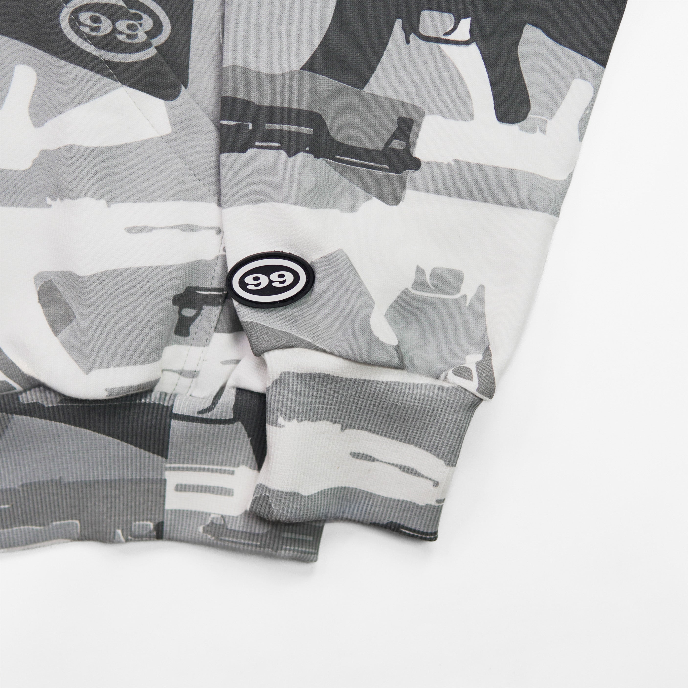 99 Clover - "CAMO V2" FULL ZIP UP ( SNOW)
