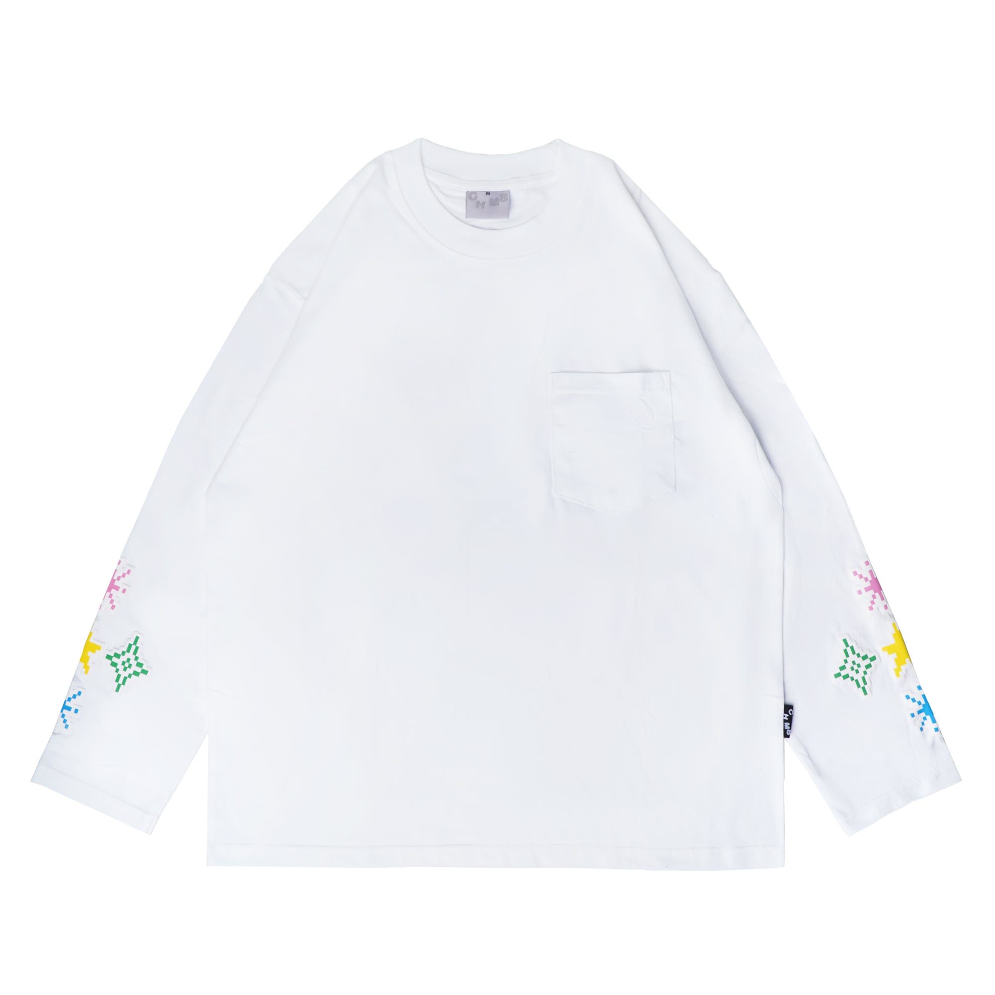 Chambre - Longsleeves Tetris Colored White