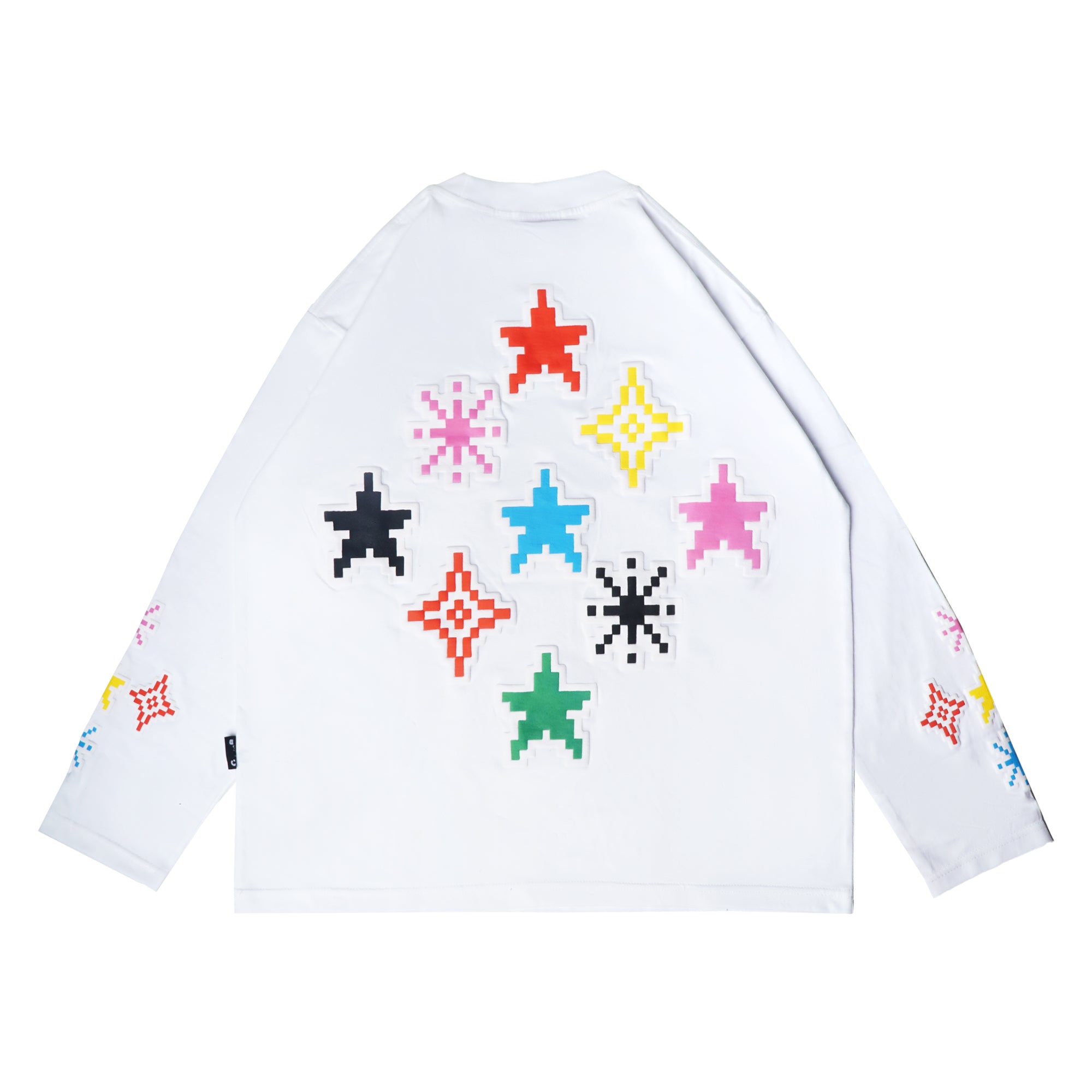 Chambre - Longsleeves Tetris Colored White