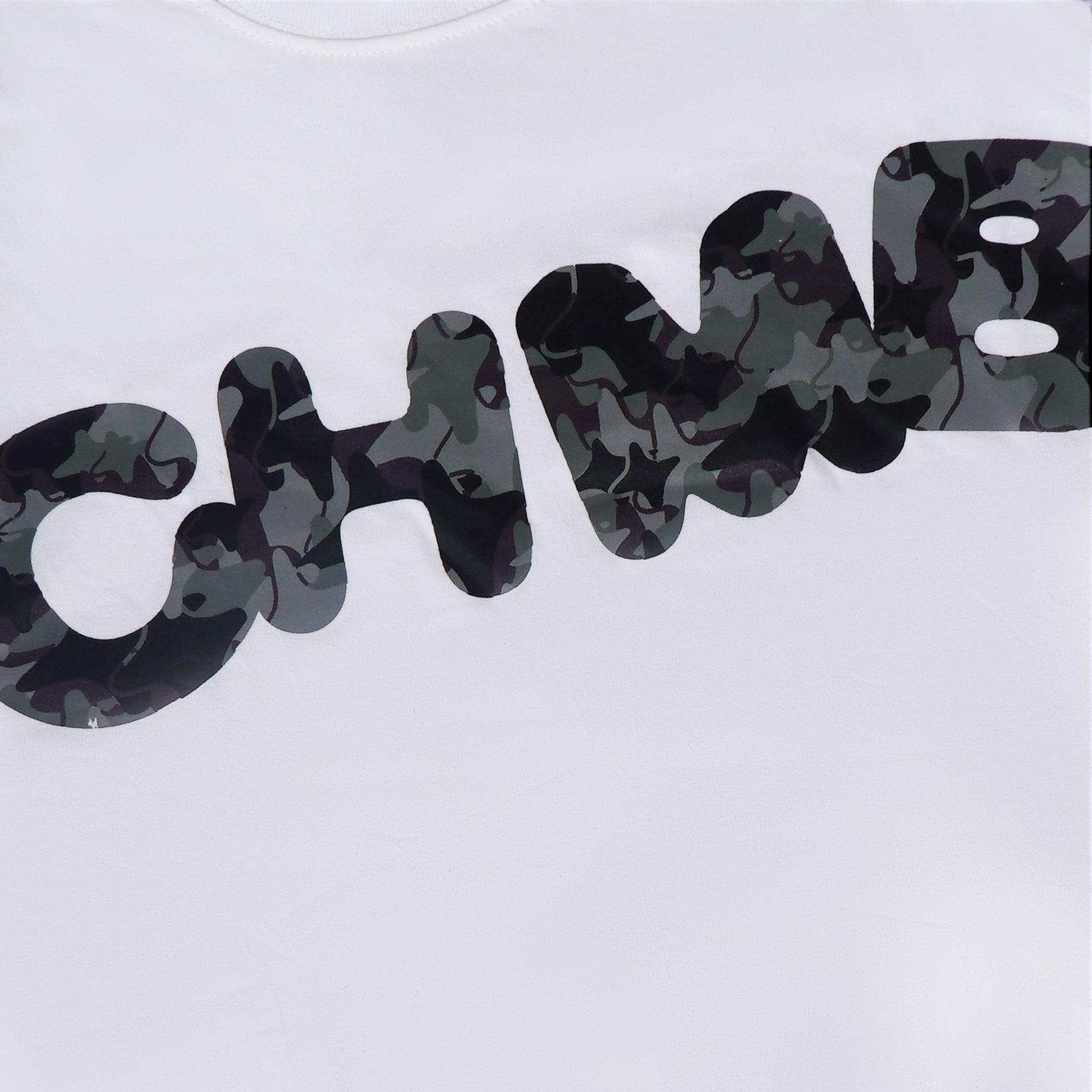 Chambre - T-shirt Star Camo White
