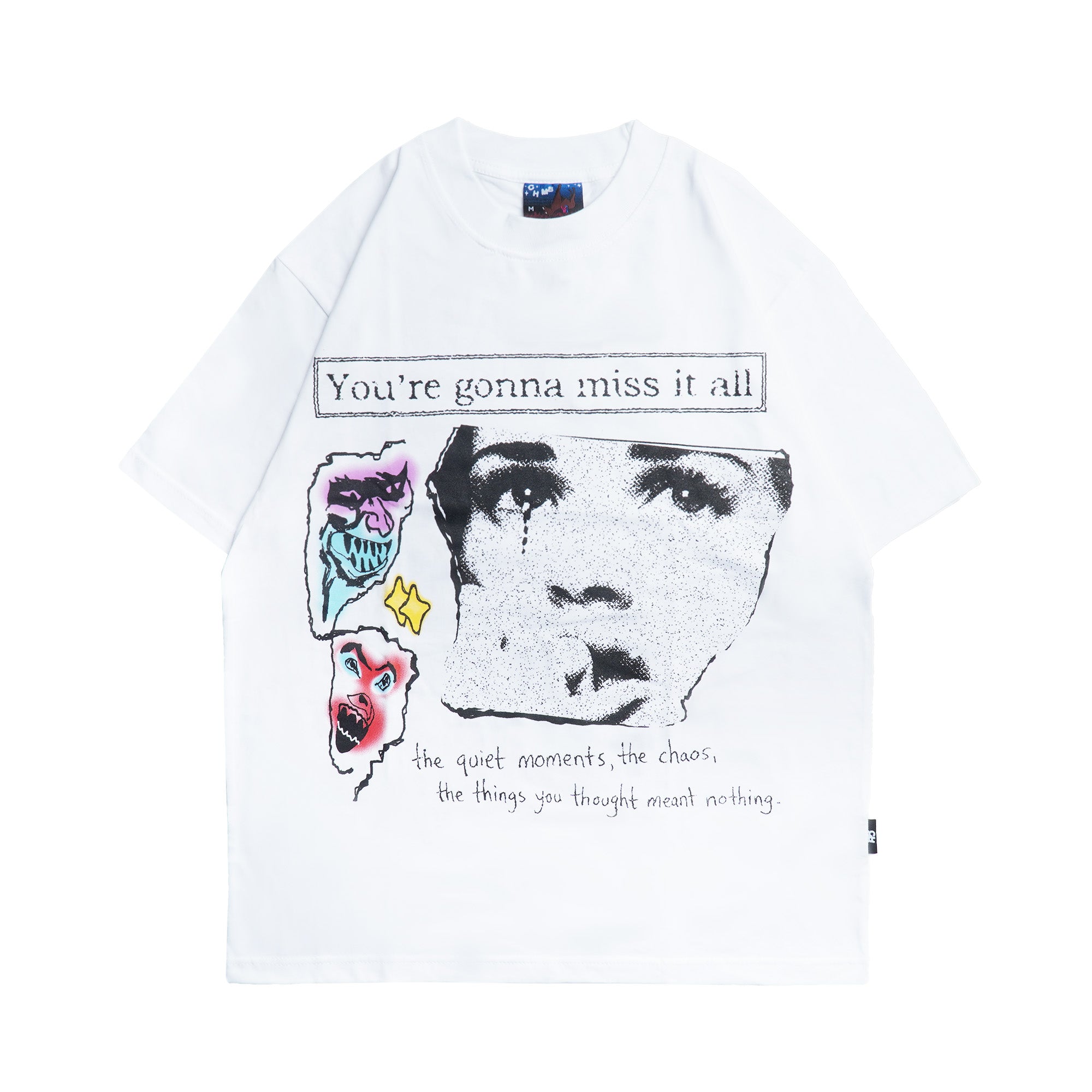 Chambre - T-shirt Clown White