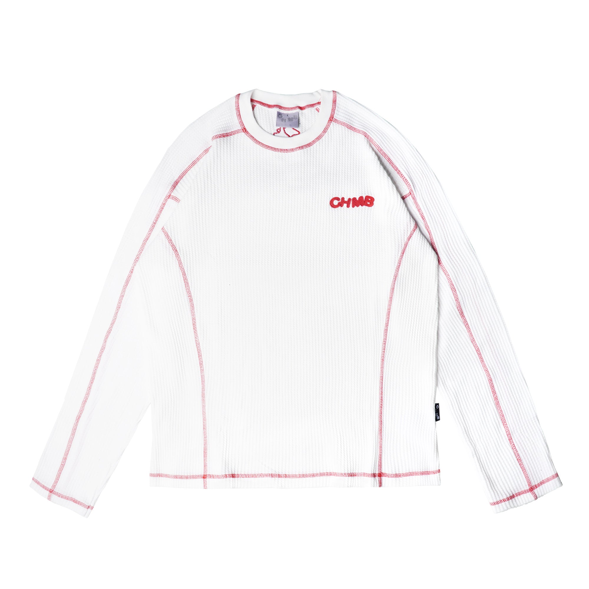 Chambre - Longsleeve Waffle Redline White