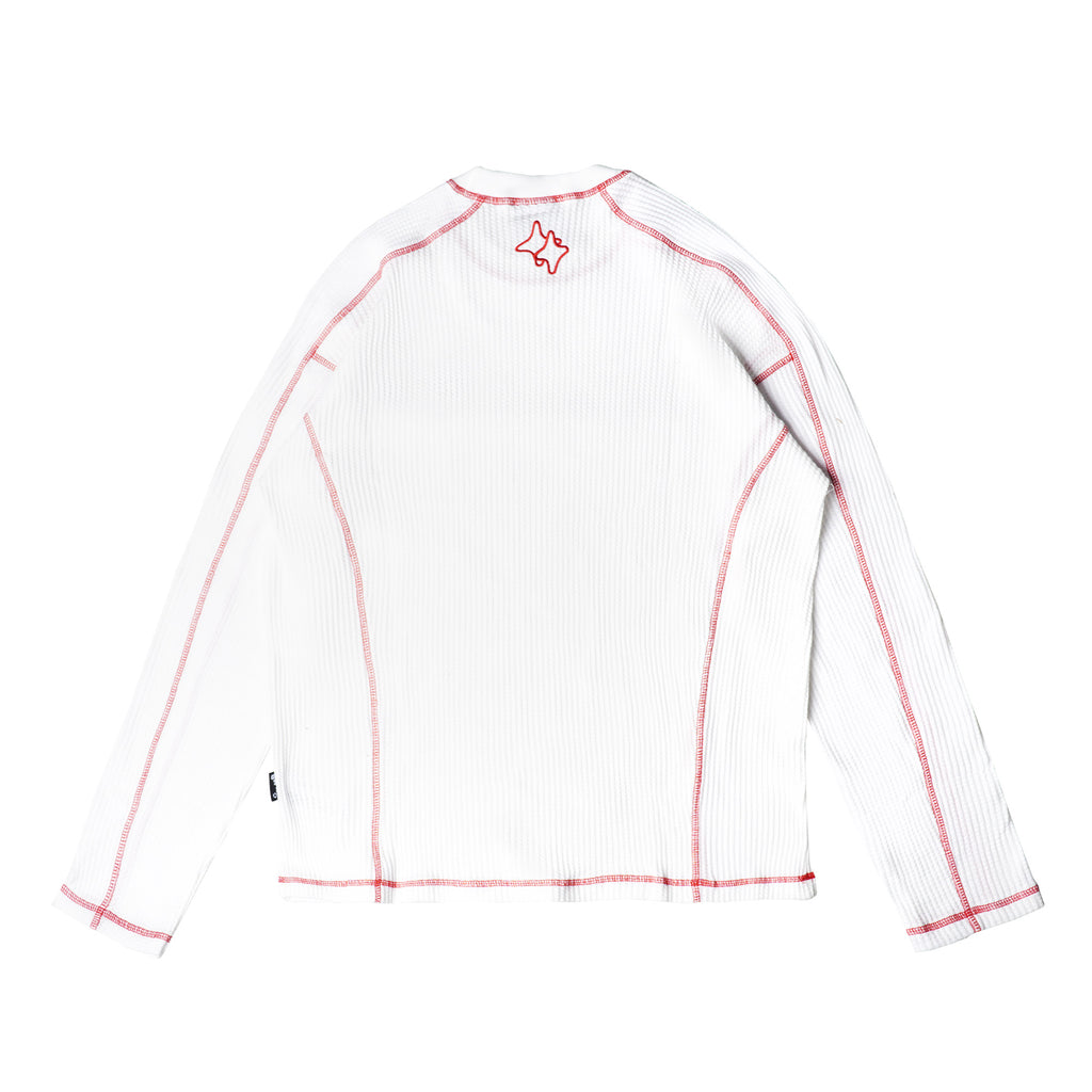 Chambre - Longsleeve Waffle Redline White