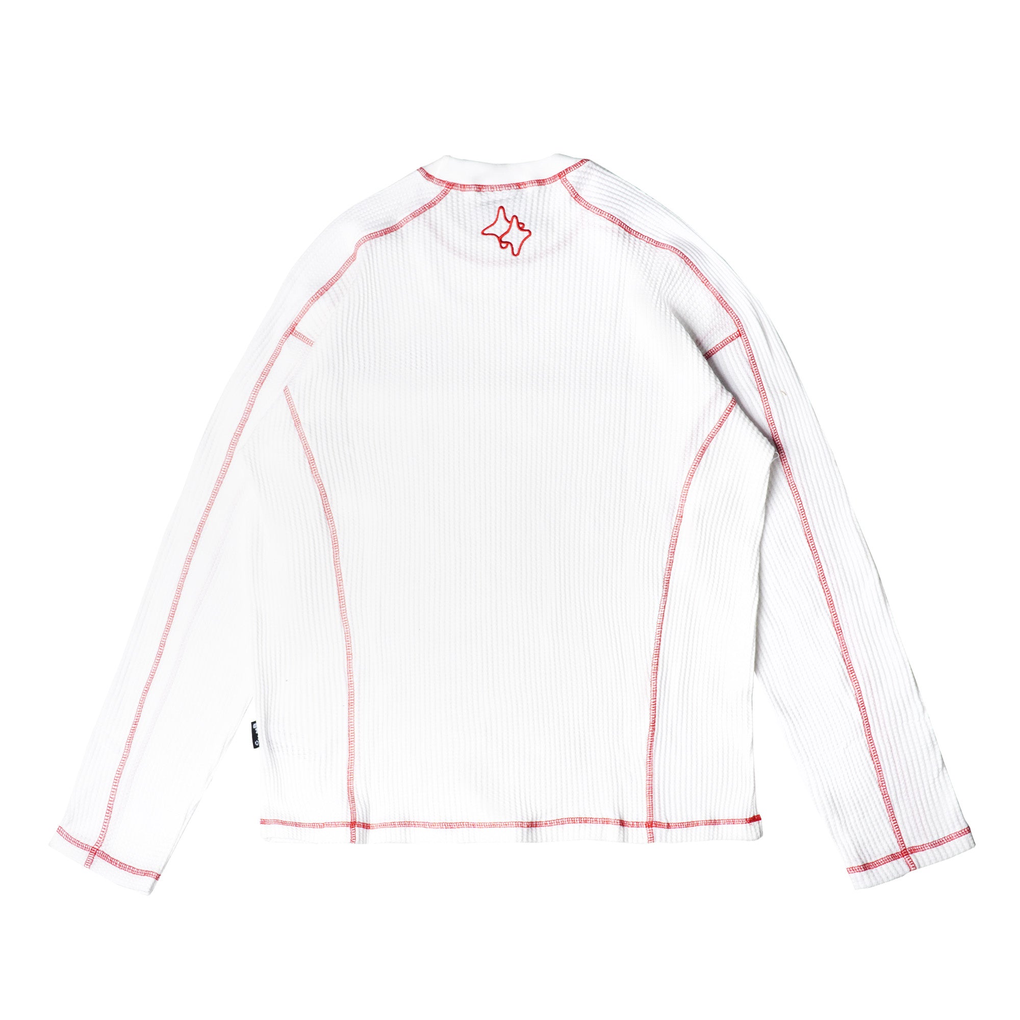 Chambre - Longsleeve Waffle Redline White