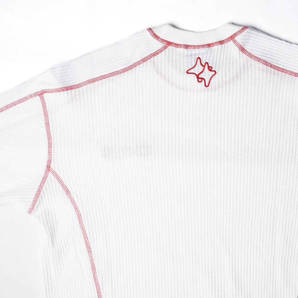 Chambre - Longsleeve Waffle Redline White