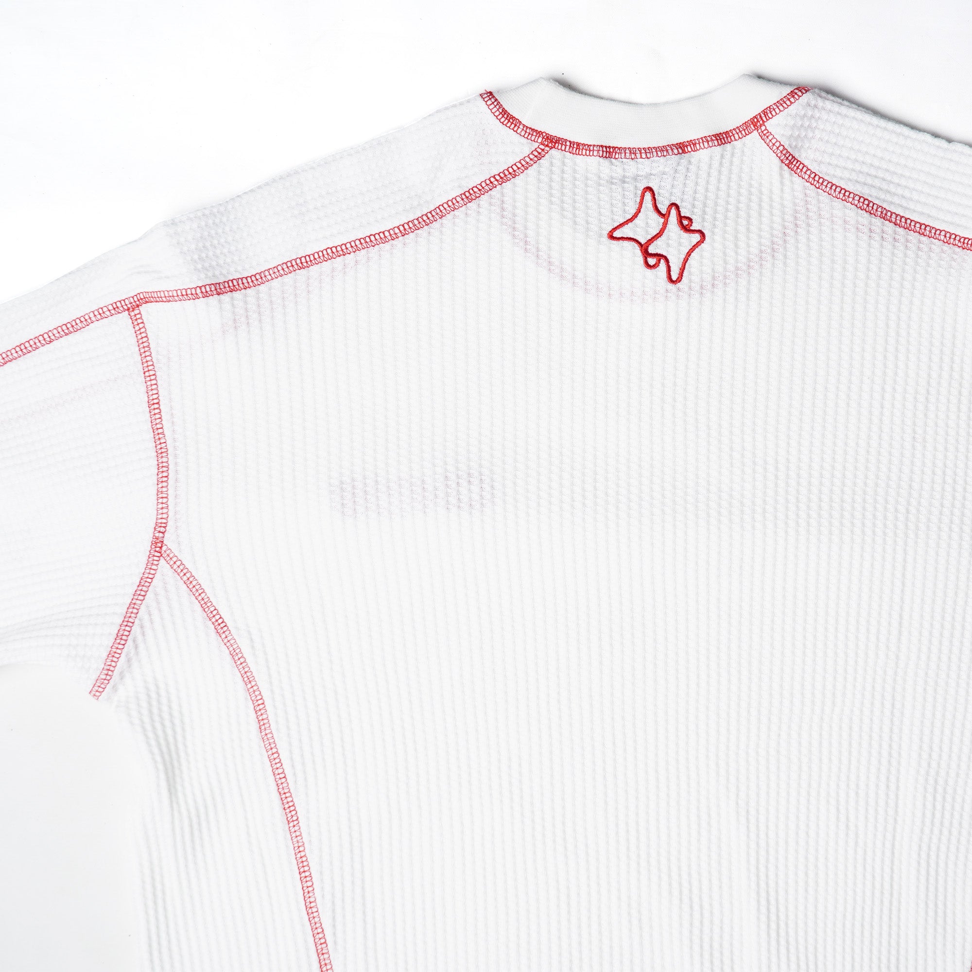 Chambre - Longsleeve Waffle Redline White