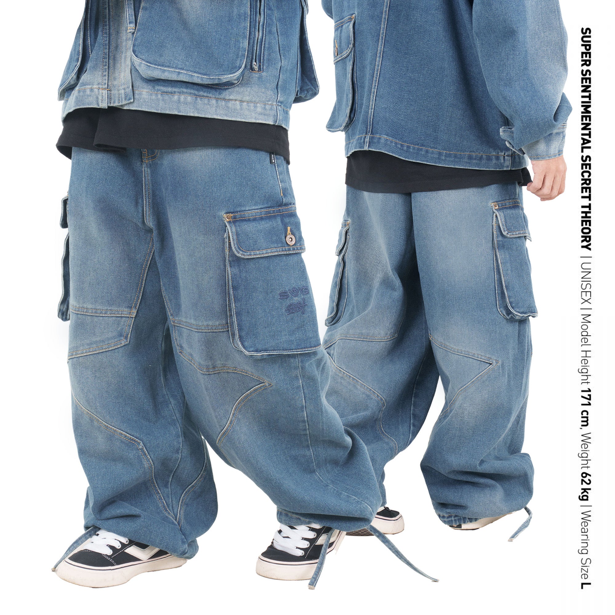 SSST x SVG - The Washed Indigo Astral Ranger Pants