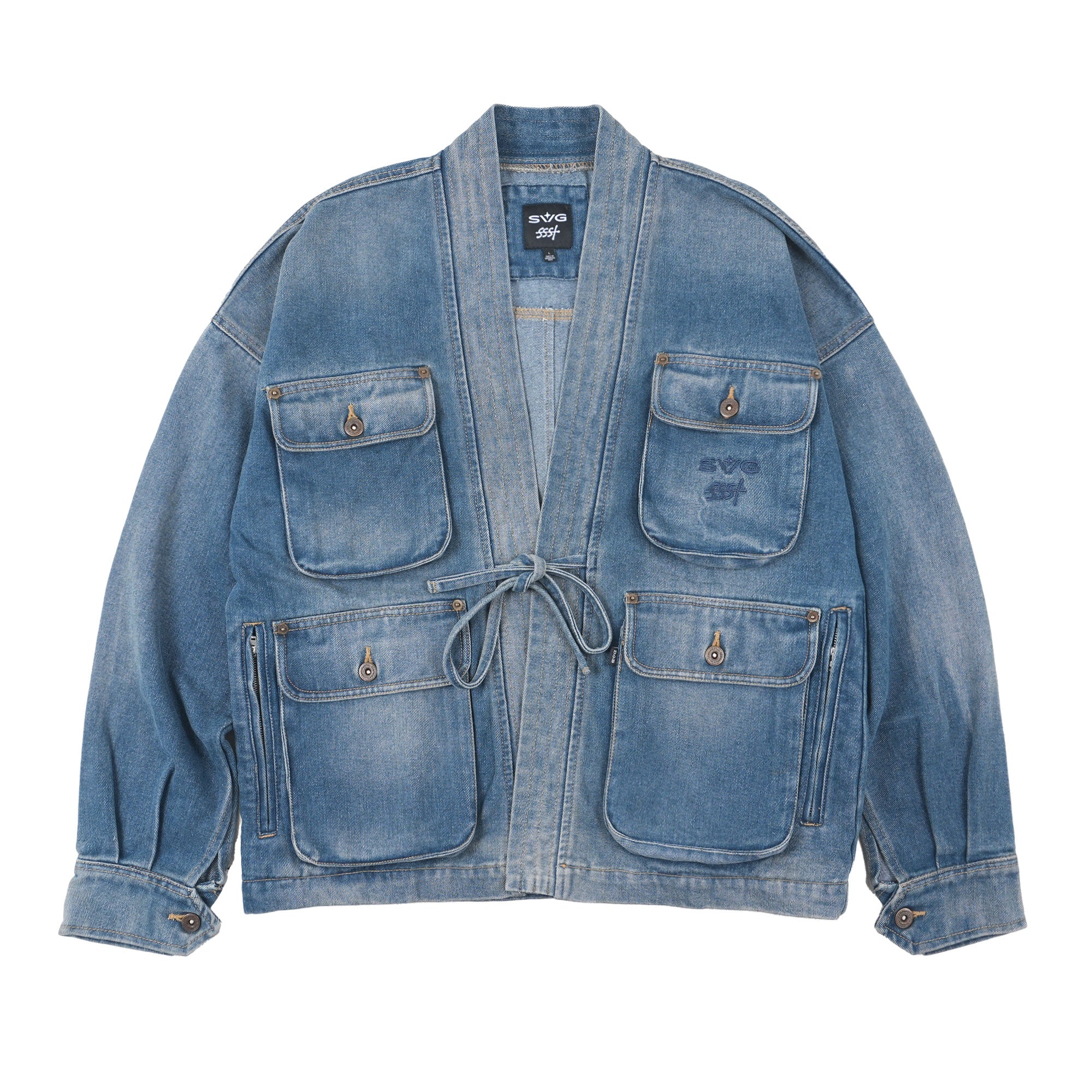 SSST x SVG - The Washed Indigo Astral Furi Kimono