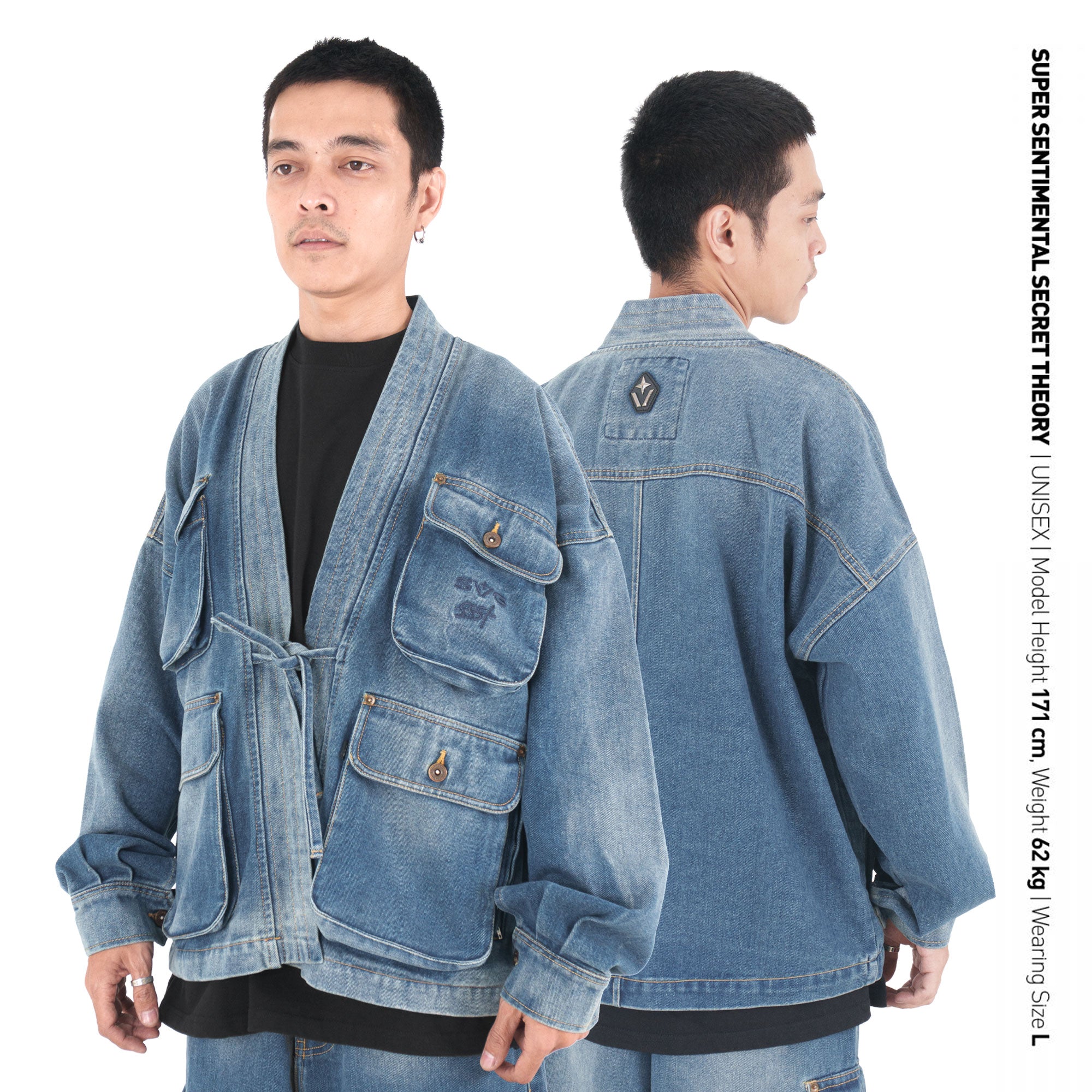 SSST x SVG - The Washed Indigo Astral Furi Kimono