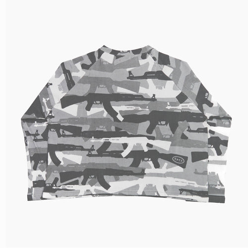 99 Clover - "CAMO V2" WAFFLE KNIT (SNOW)